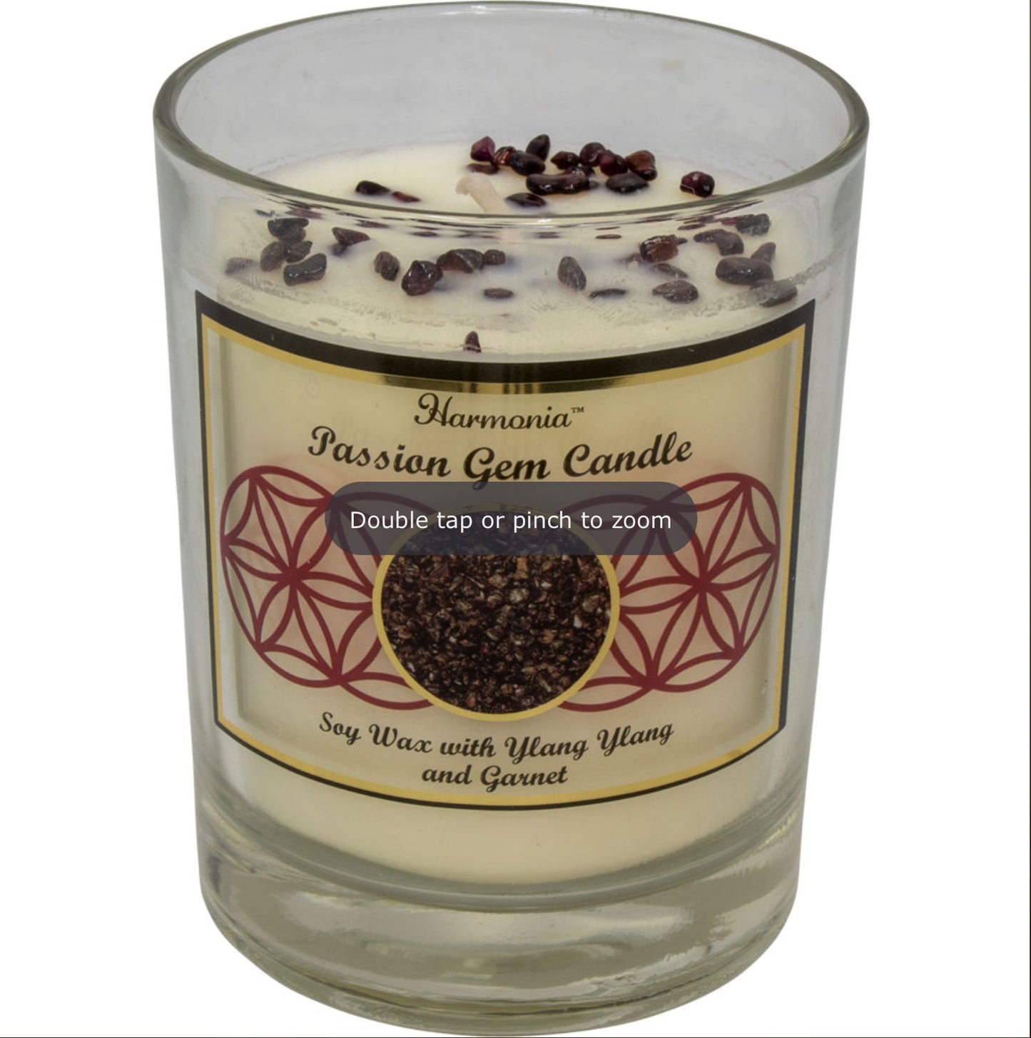 Harmonia Soy Gem Candle - Passion - Garnet and Ylang Ylang