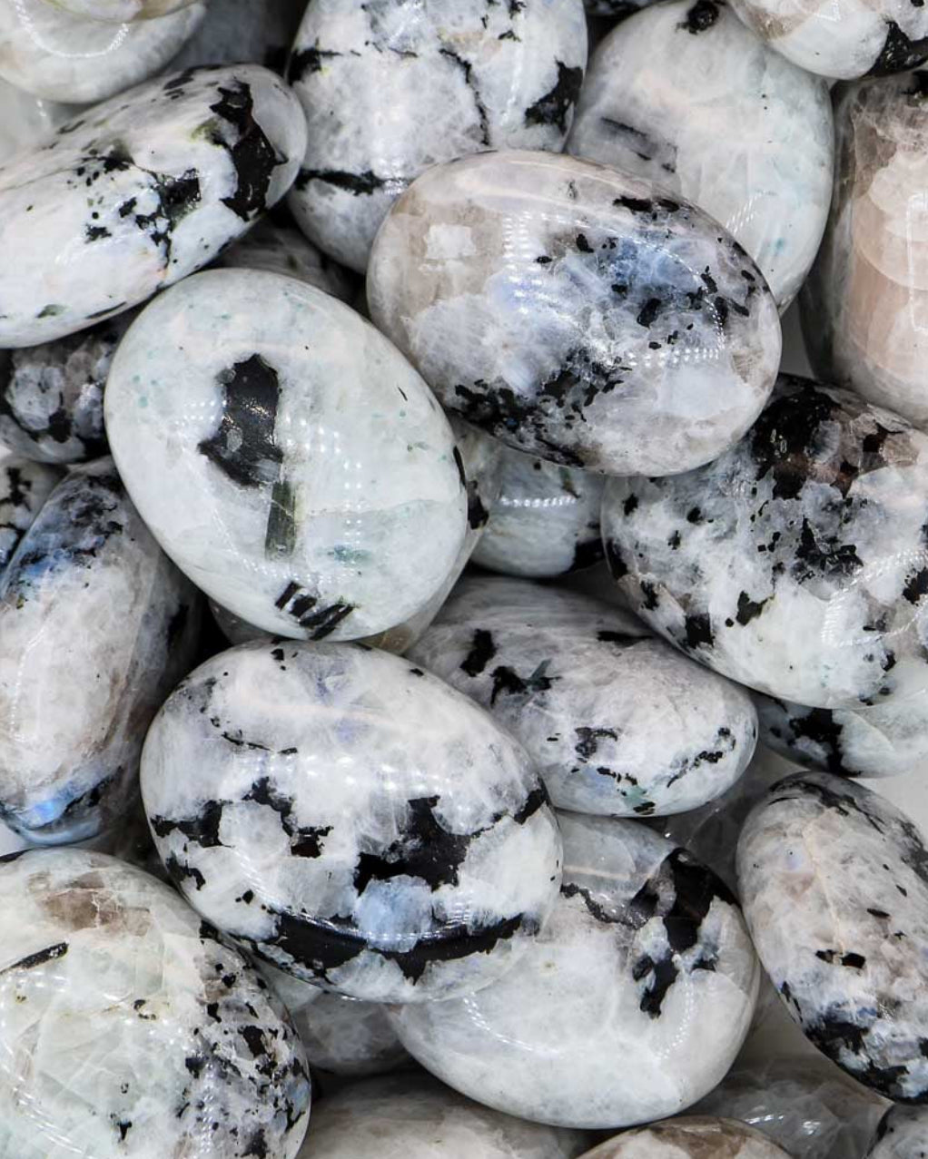 Gorgeous Moonstone hearts 60mm