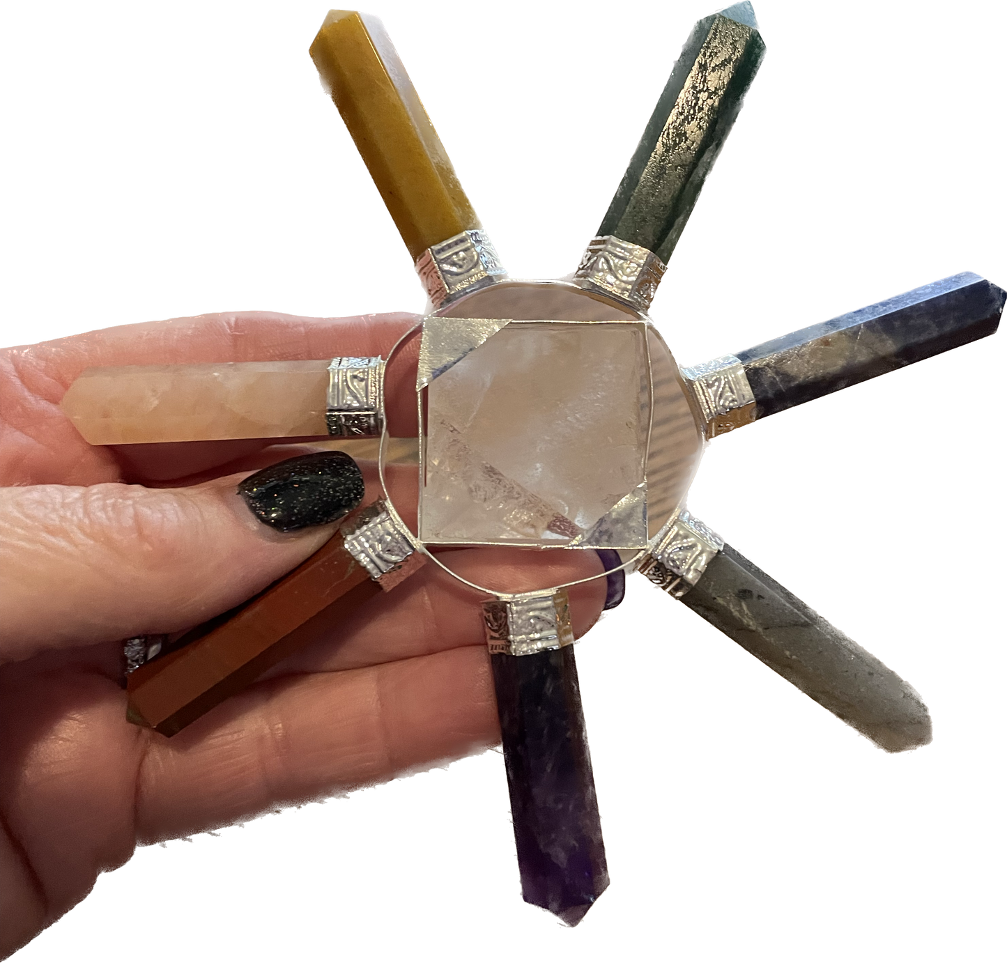 Reiki 7 Point Chakra Stones Energy Generator