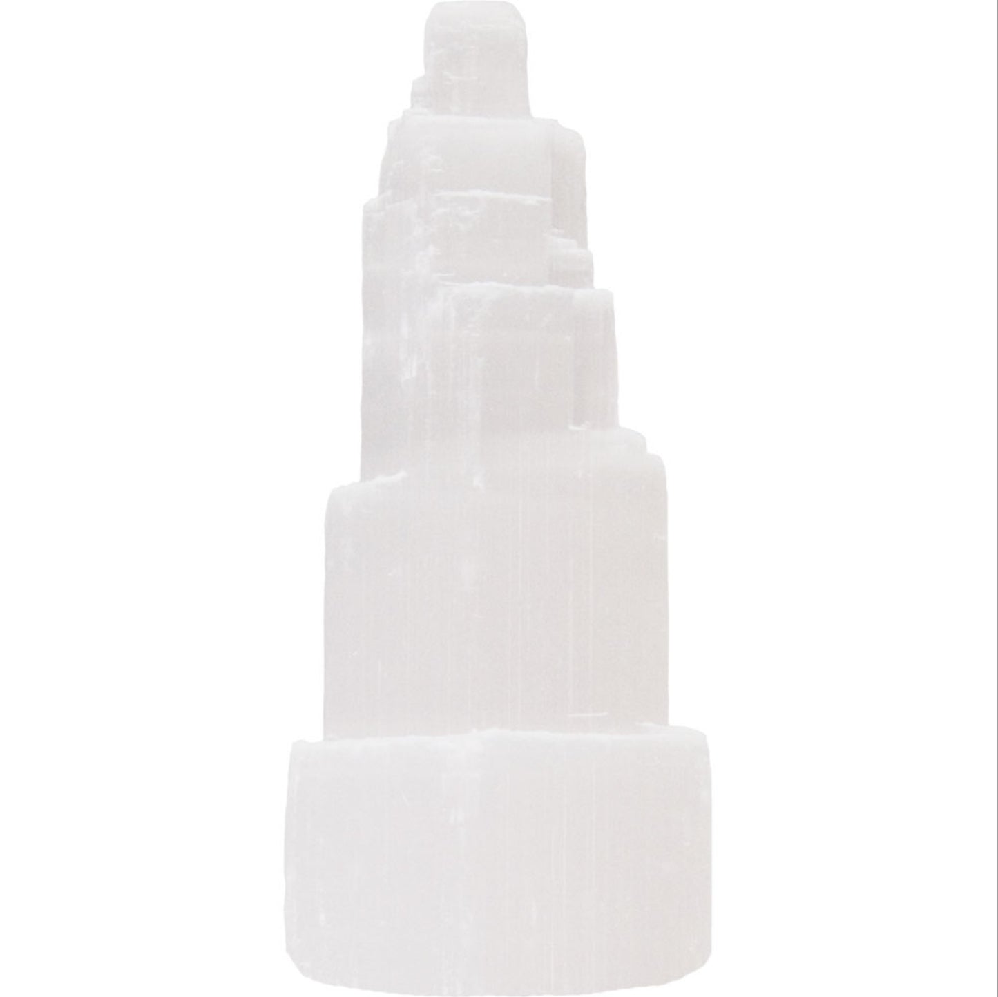 Goddess Collection  - Triple Moon smudge pot candle holder, Selenite palm stone and tower.