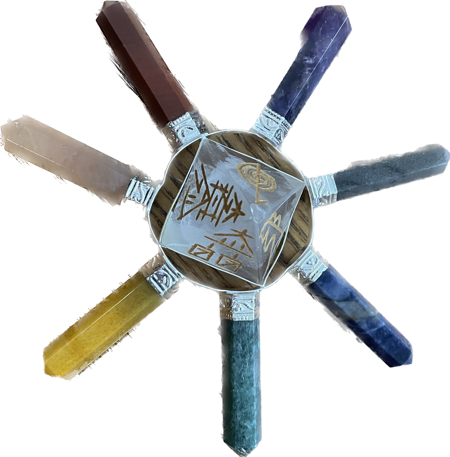 Reiki 7 Point Chakra Stones Energy Generator