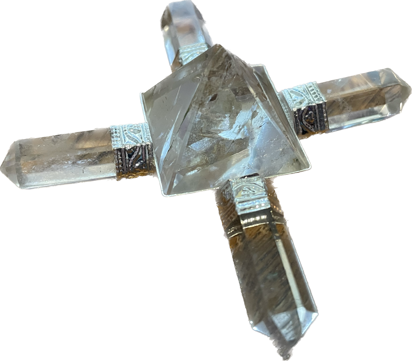 Pyramid Crystal Energy Generator Clear Quartz