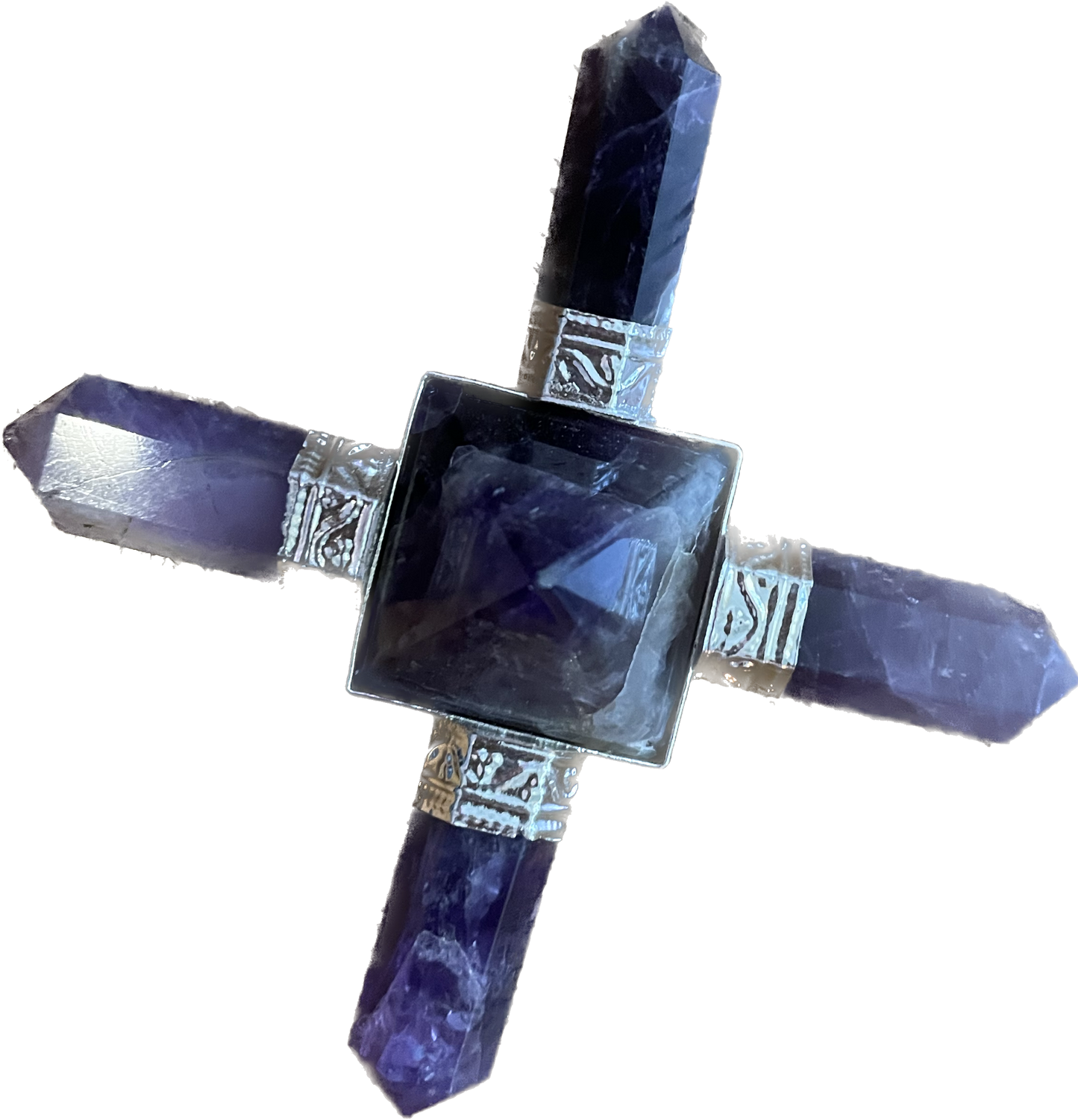 Pyramid Amethyst Energy Generator 4 Point