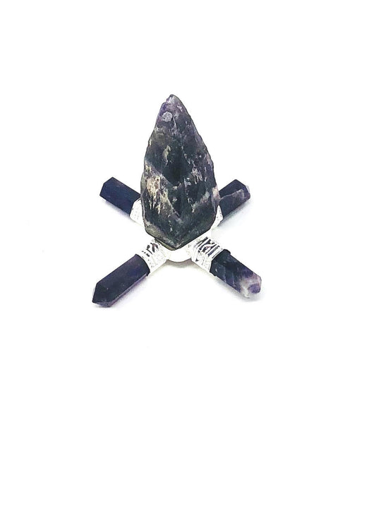 Pyramid Amethyst Energy Generator 4 Point (uncut)