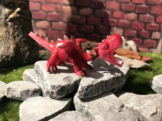 Sweet miniature red roaring dragon, miniature garden supply, fairy garden accessories, terrarium supply