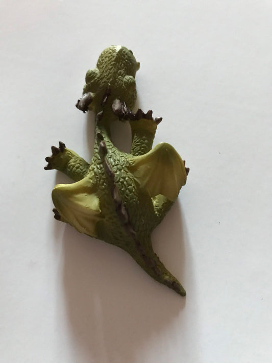 Adorable sleeping green dragon enchanted dragon, enchanted garden supply, fairy garden supplies, miniature dragon