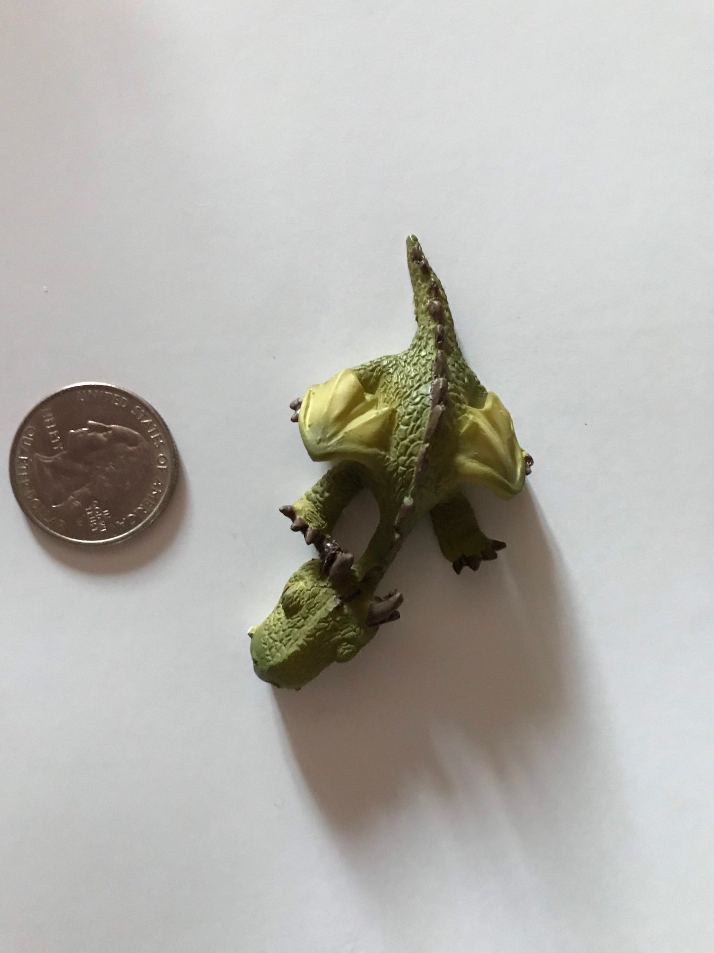 Adorable sleeping green dragon enchanted dragon, enchanted garden supply, fairy garden supplies, miniature dragon