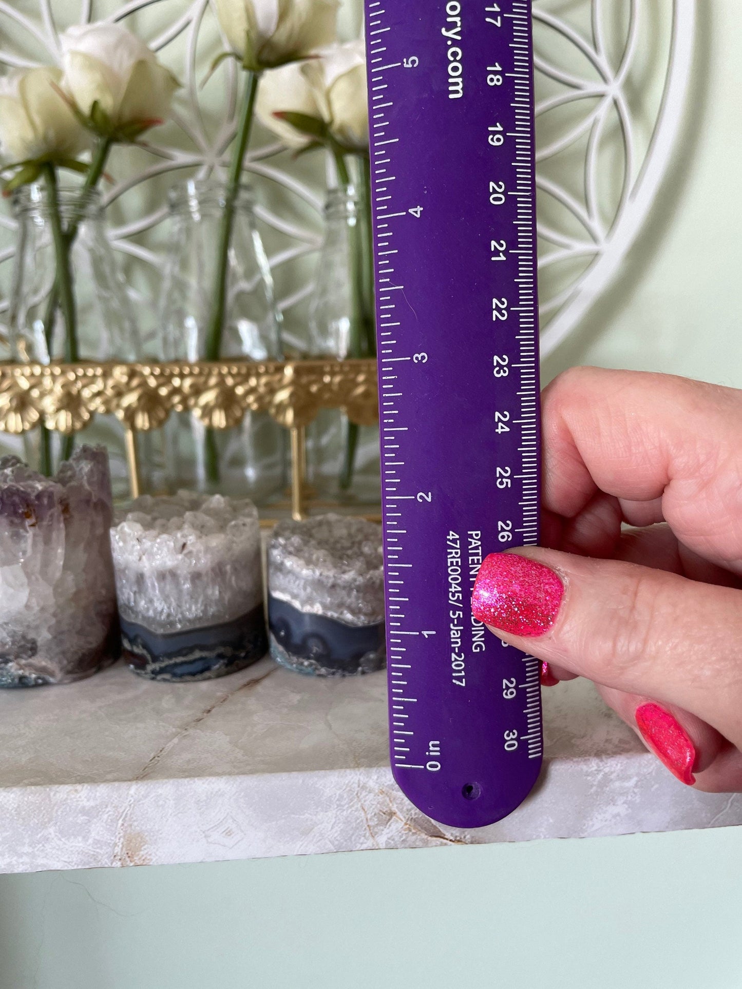 Sparkling Quartz crystal cylinders very pretty