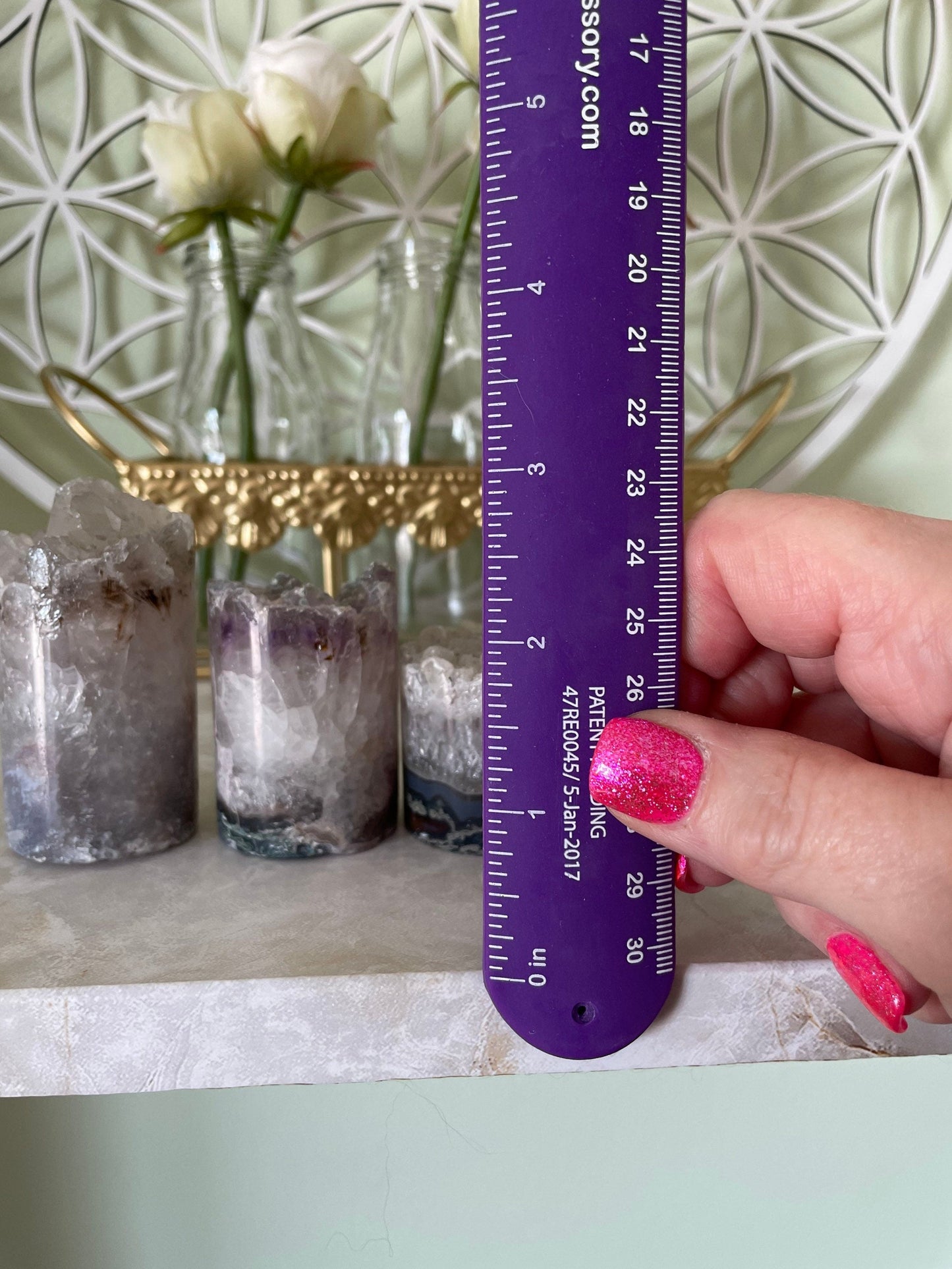 Sparkling Quartz crystal cylinders very pretty