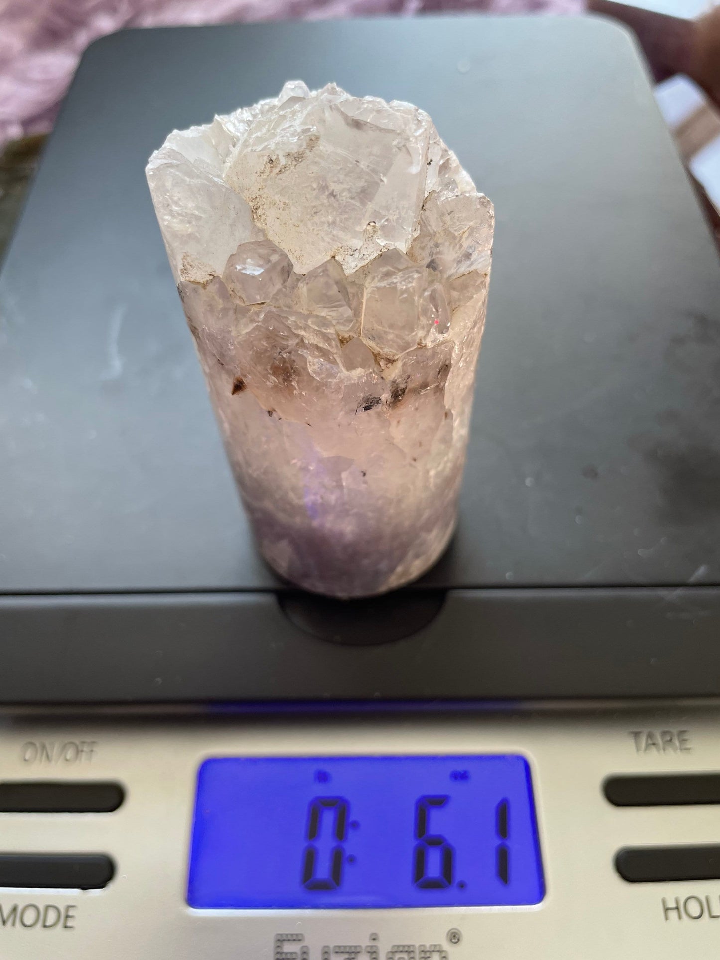 Sparkling Quartz crystal cylinders very pretty