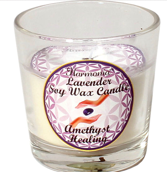 Harmonia Soy Gem Votive Candle - Healing Amethyst