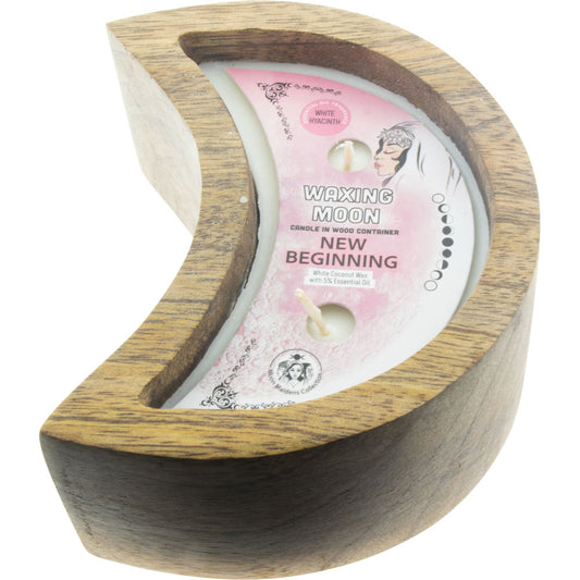 Moon Maidens Candle Collection - Waxing Moon - White Hyacinth