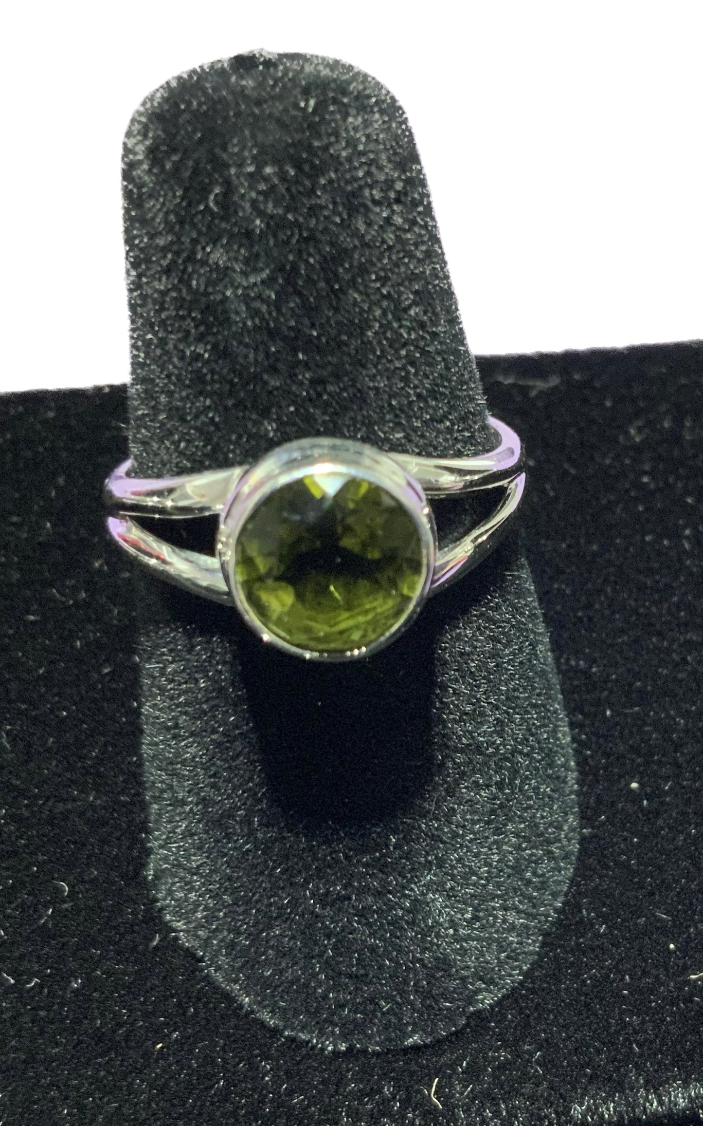 Moldavite Ring Size 6