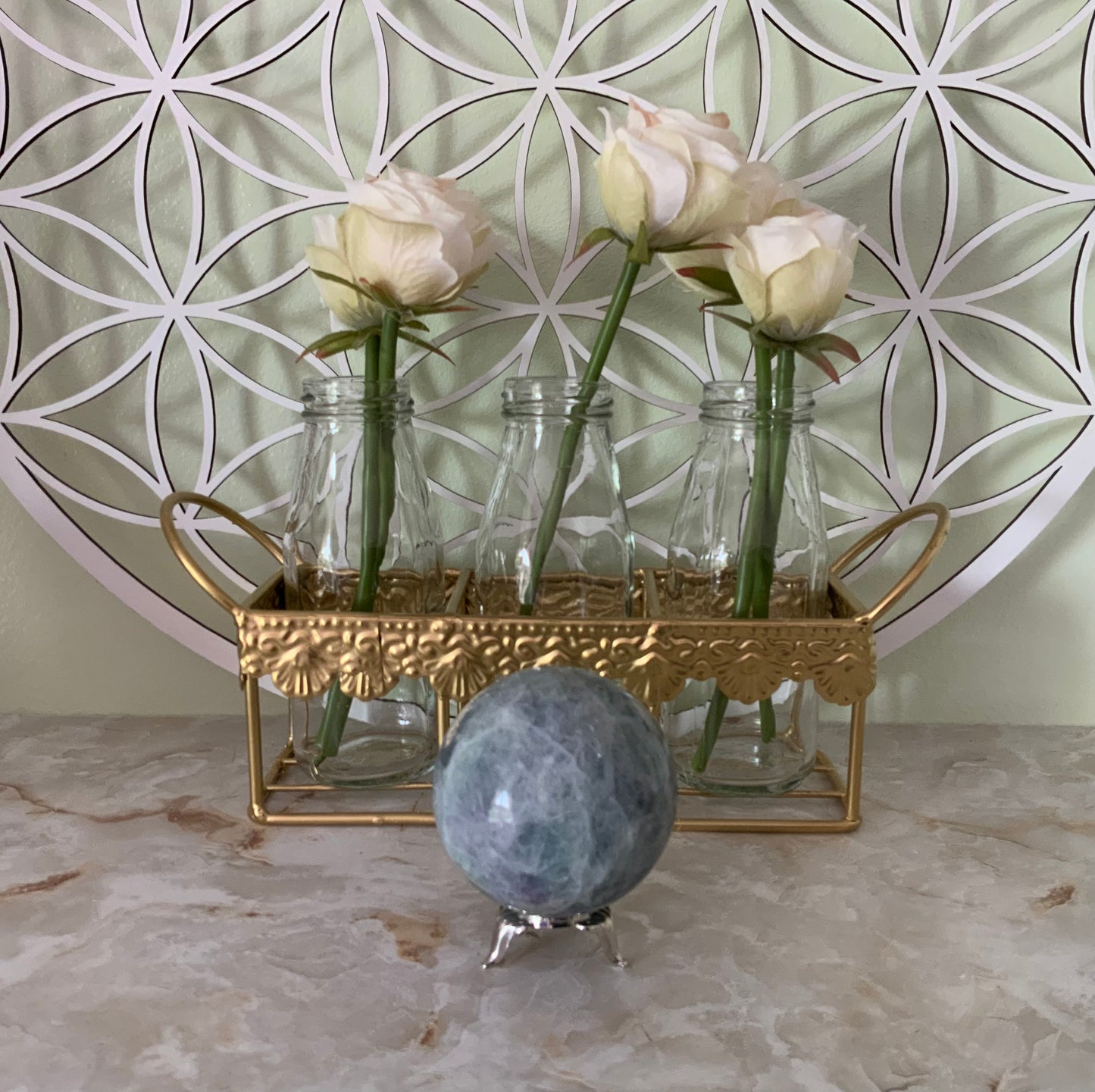Rainbow Fluorite Sphere
