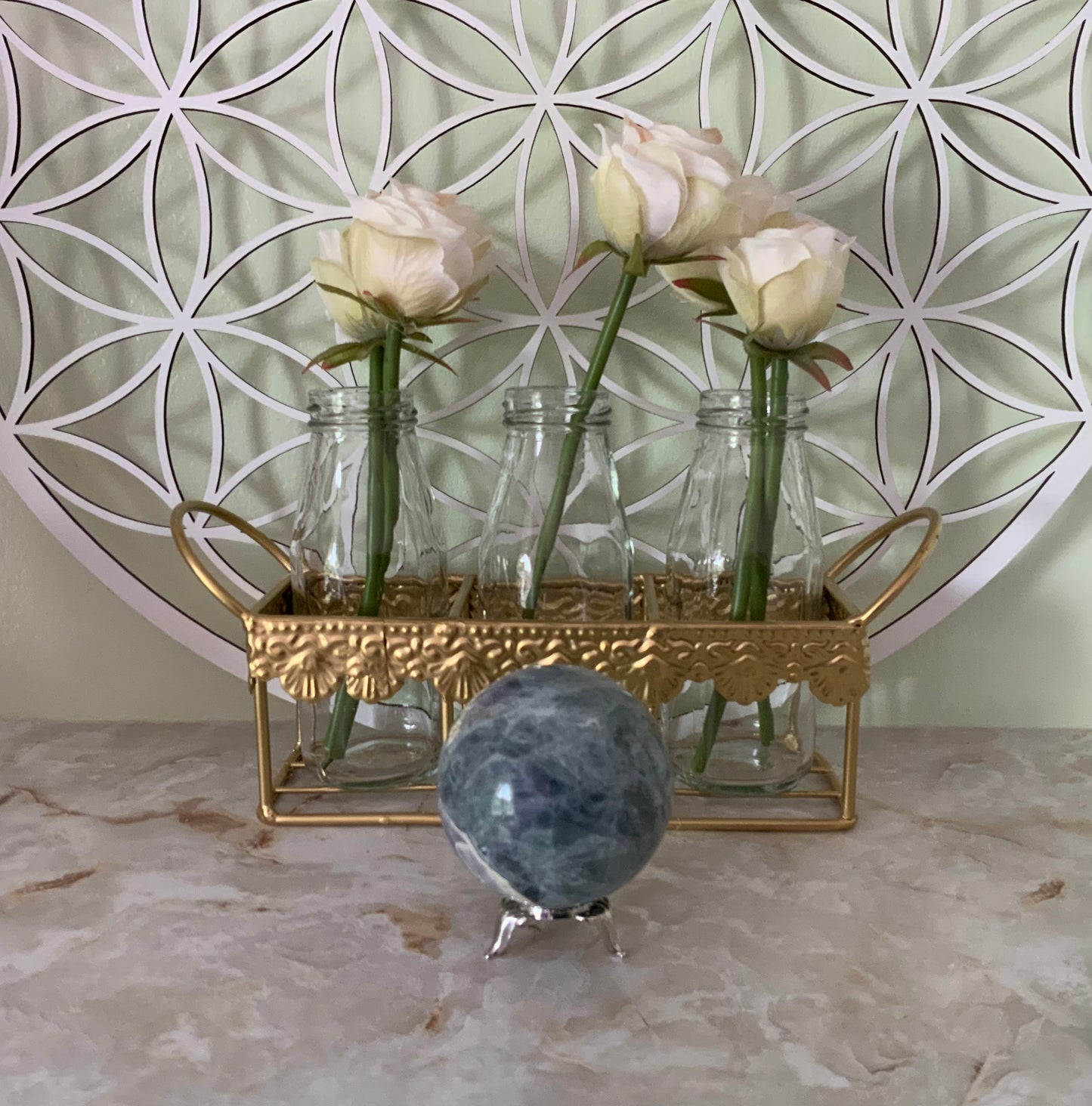 Rainbow Fluorite Sphere