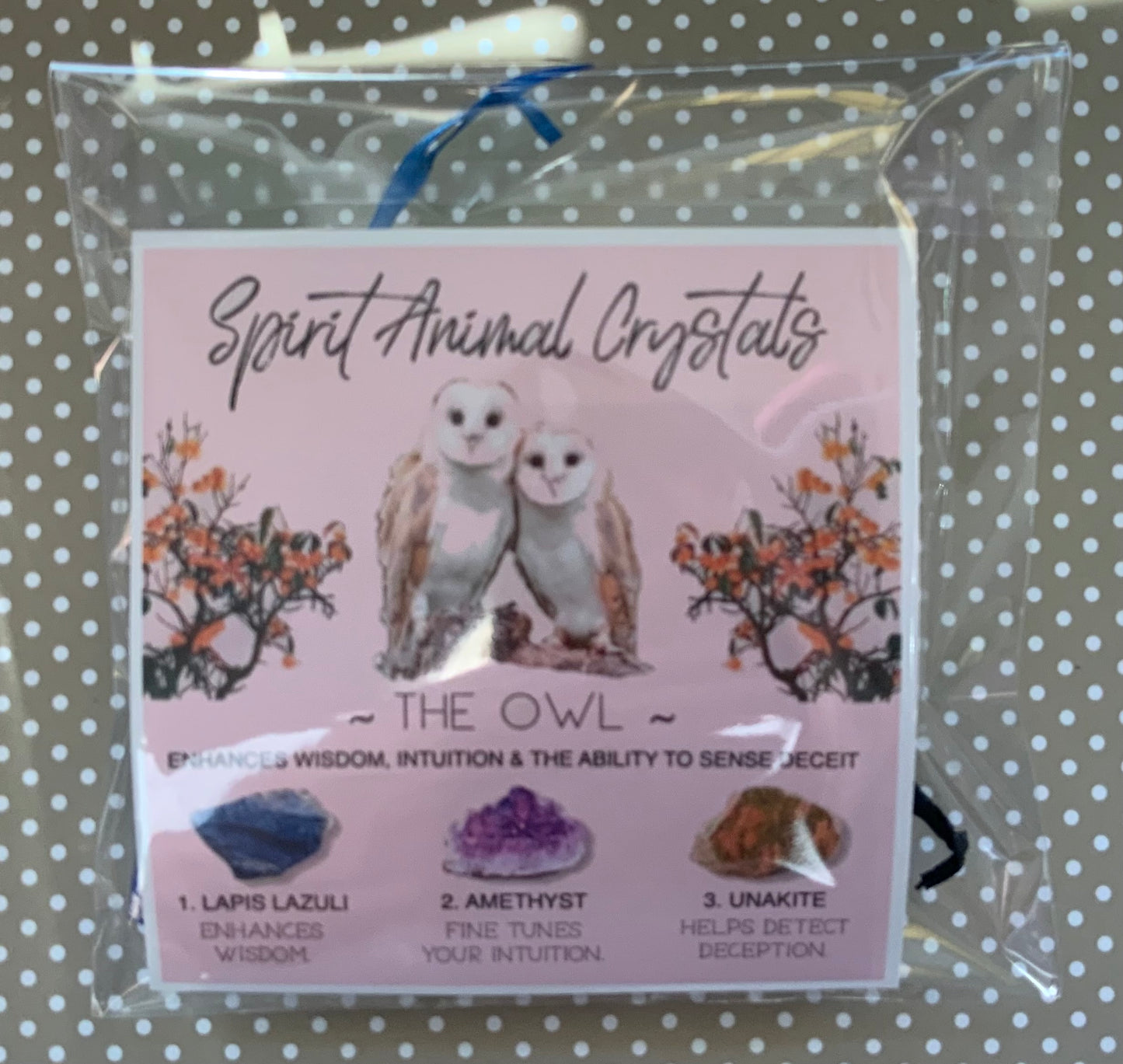 Spirit animal crystal gift set - The Owl