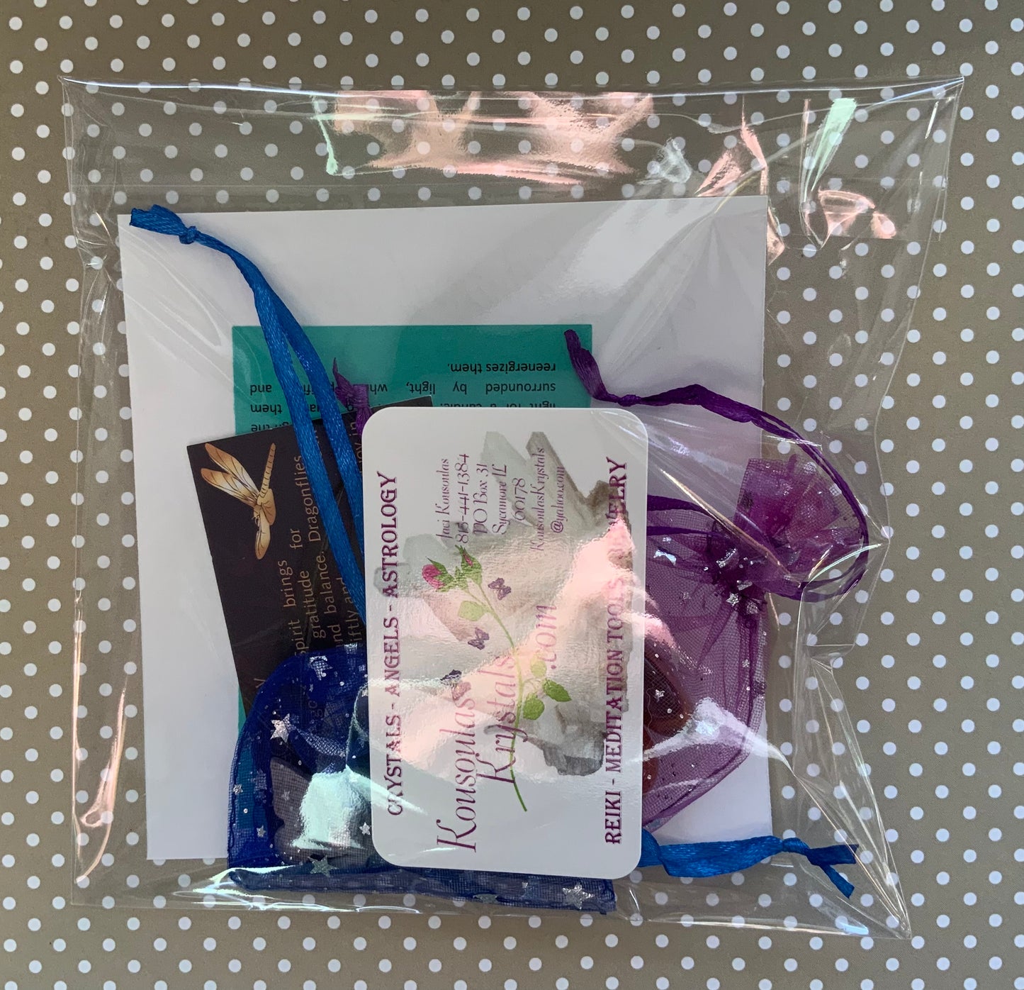 Spirit animal crystal gift set - The Dragonfly