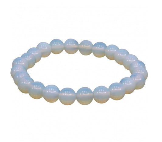 Pretty Opalite 8 mm beaded bracelet crystal bracelet