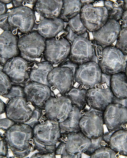 Larvikite Pendant Heart