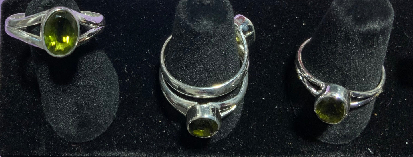 Moldavite Ring Size 6