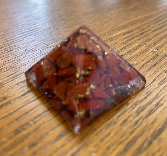 Root Chakra mini orgonites - Red Jaspers