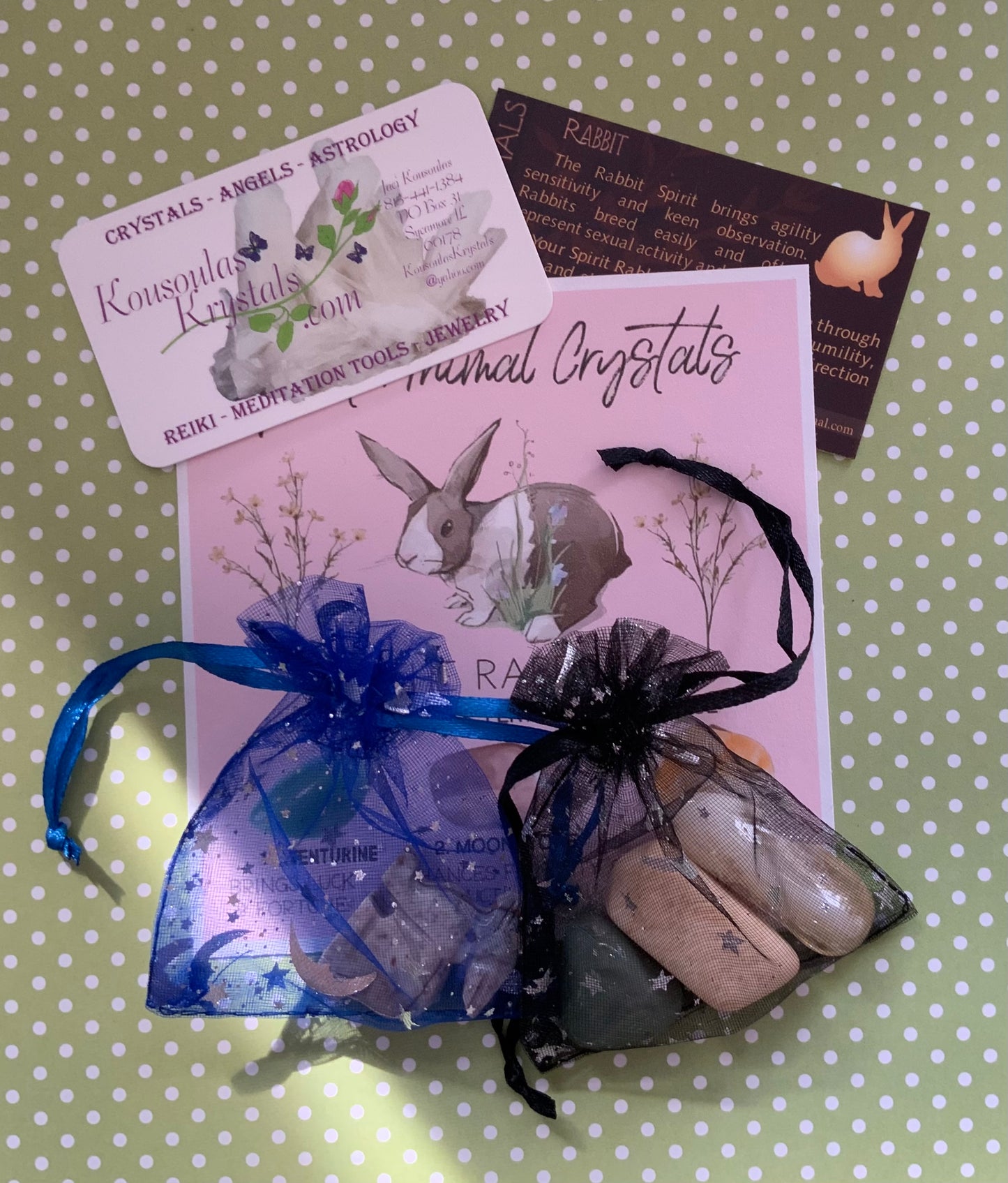 Spirit animal crystal gift set - The Rabbit