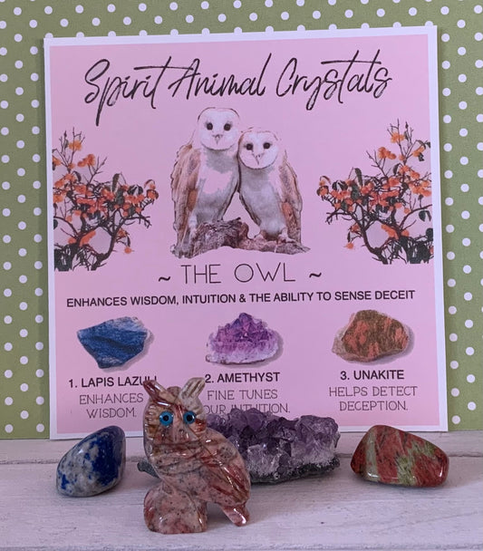 Spirit animal crystal gift set - The Owl