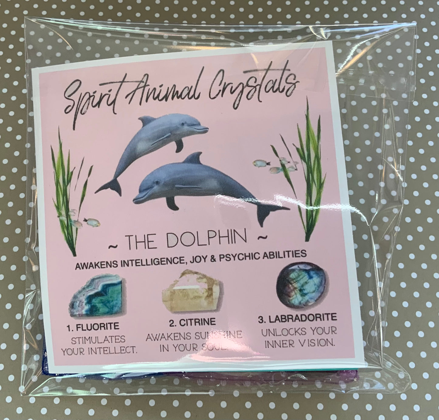 Spirit animal crystal gift set - The Dolphin