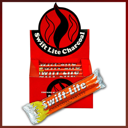 Charcoal Briquettes 40 mm Swift Lite (roll of 10)