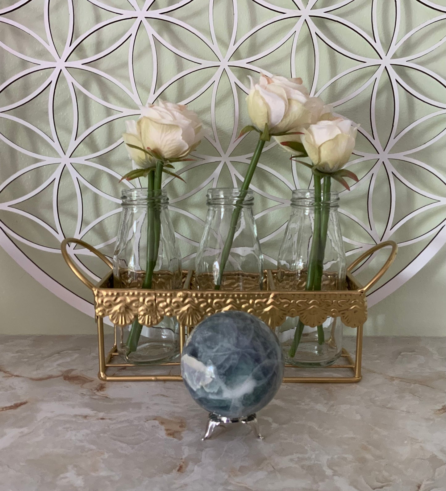 Rainbow Fluorite Sphere
