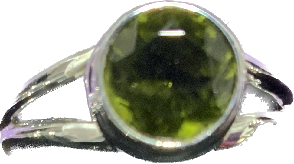 Moldavite Ring Size 6