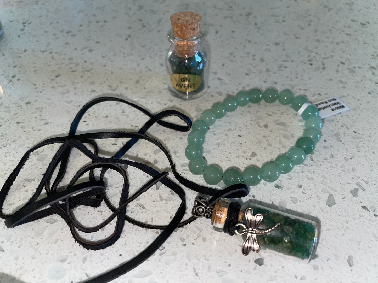 Beautiful Green Aventurine Gift Set for St. Patrick’s Day birthday giving GOOD LUCK money prosperity good health