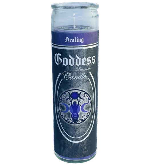 7 Day Glass Ritual Candle - Goddess - Lavender
