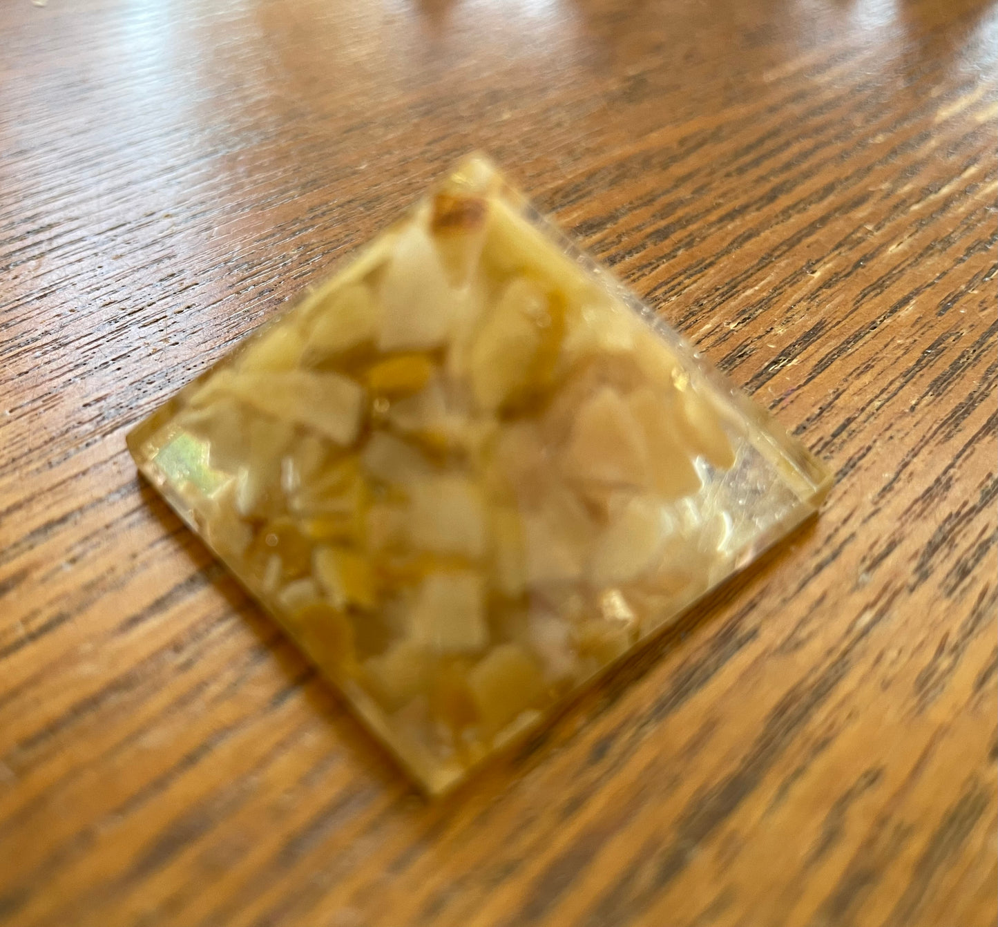 Solar Plexus Chakra mini orgonite -Yellow Aventurine
