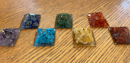 Throat Chakra mini orgonite - Indian Turquoise