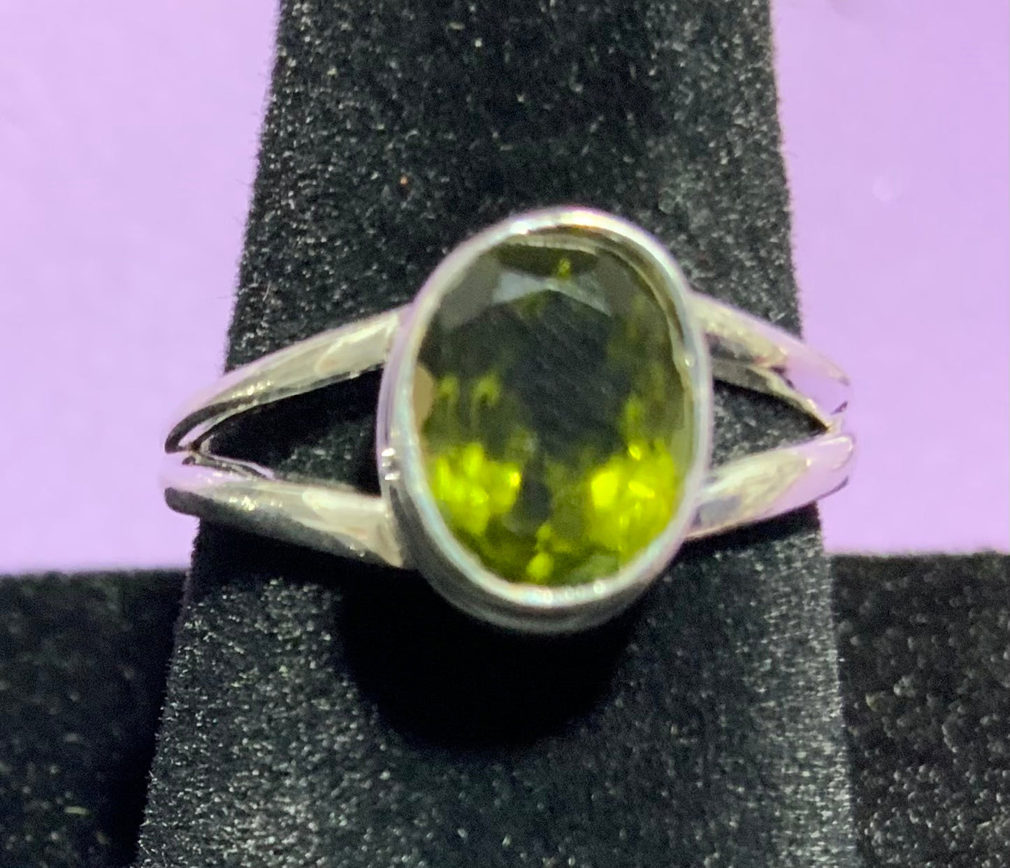 Stunning Moldavite Ring Size 9