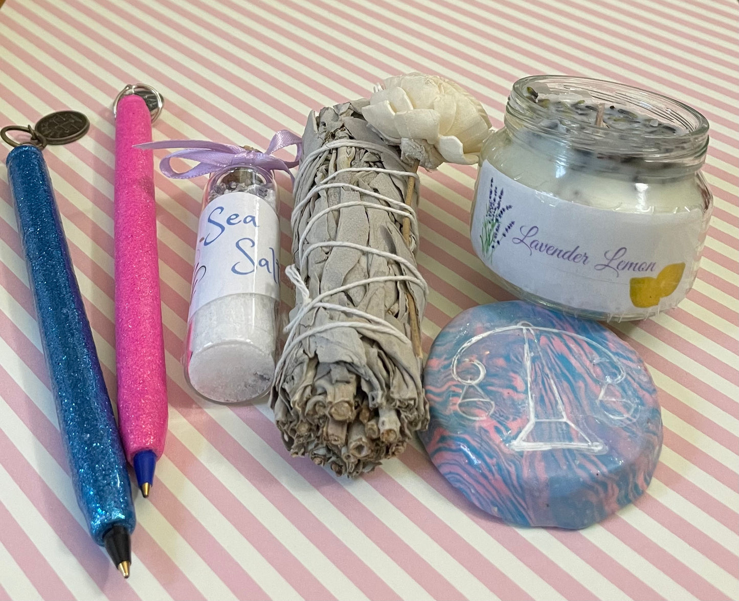 Deluxe Libra crystal 11 piece gift set Libra the Scales crystals set birthday gift zodiac set Scorpio birthday ideas