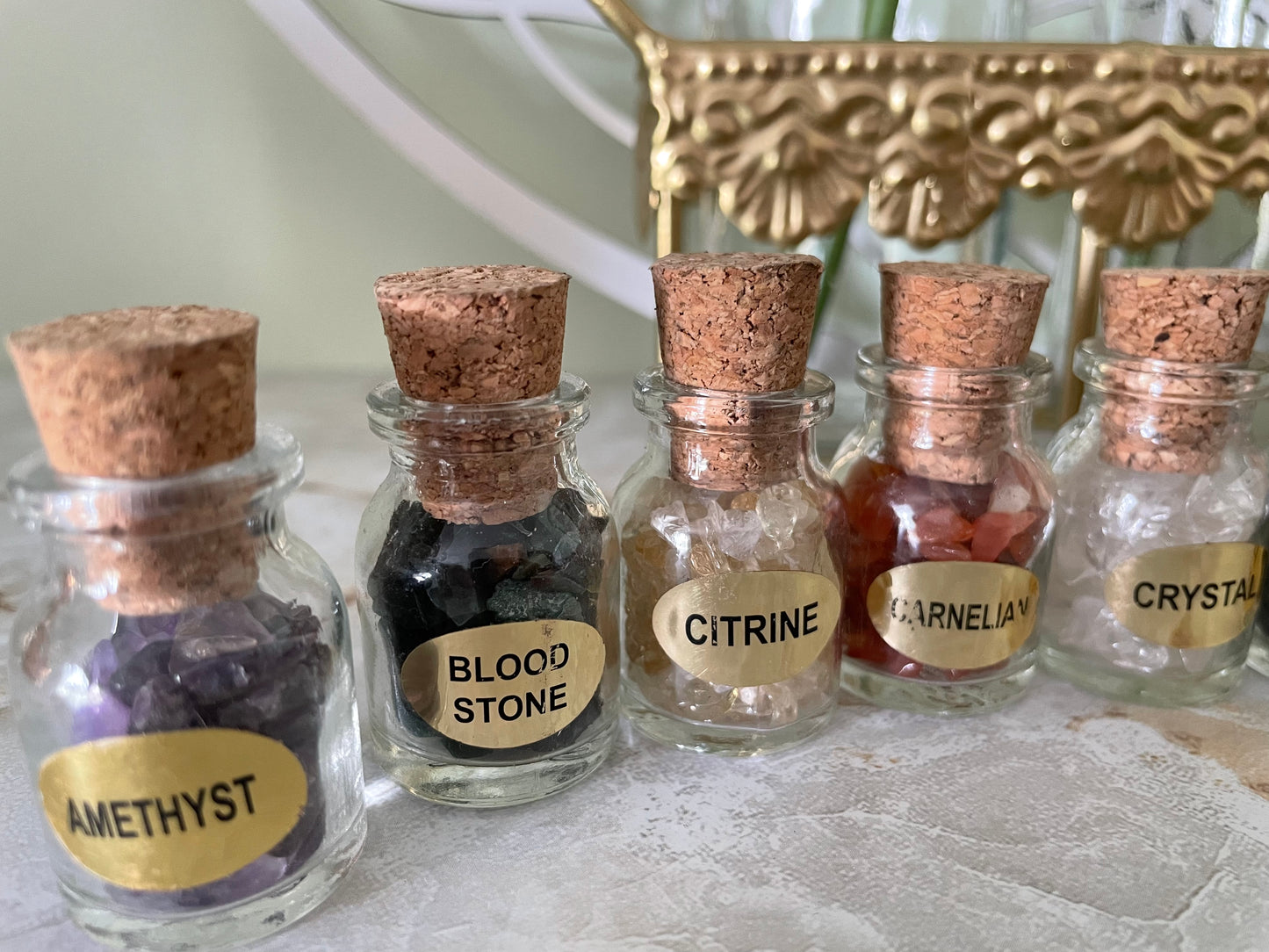 Stone Chips Bottles Set Assortment Box of 12