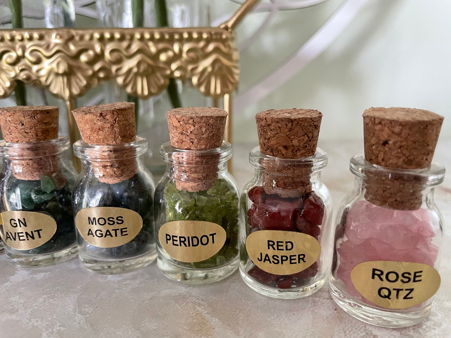 Stone Chips Bottles Set Assortment Box of 12