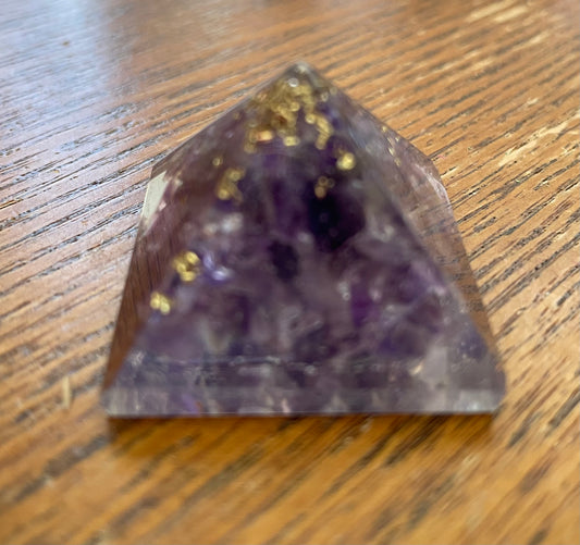 Crown Chakra mini orgonites with Amethyst