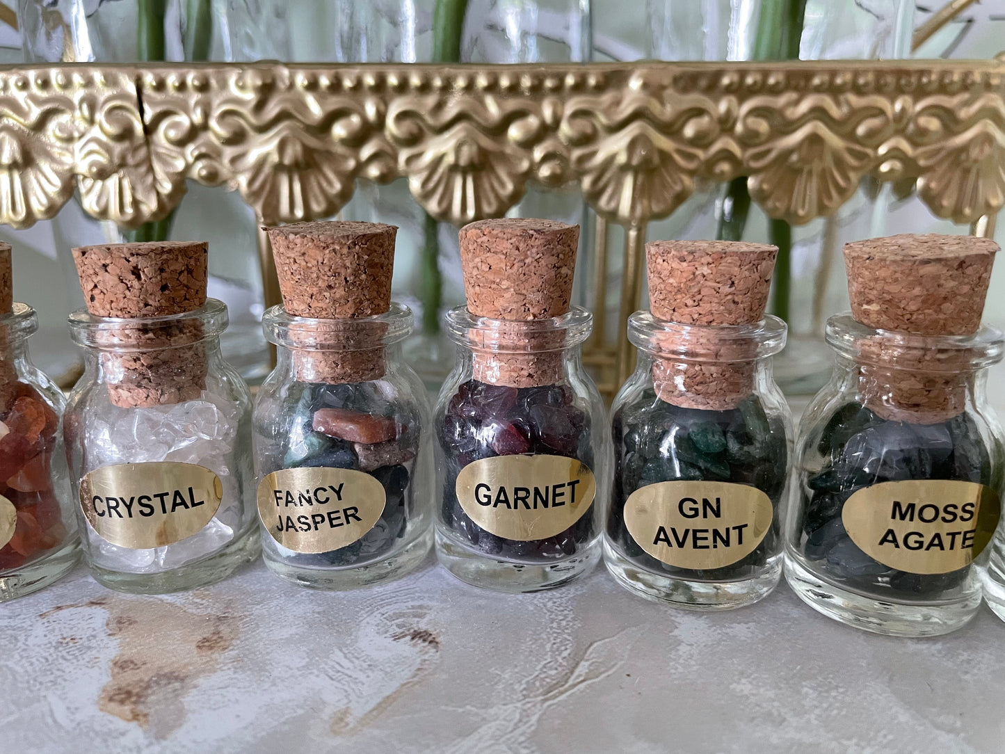 Stone Chips Bottles Set Assortment Box of 12