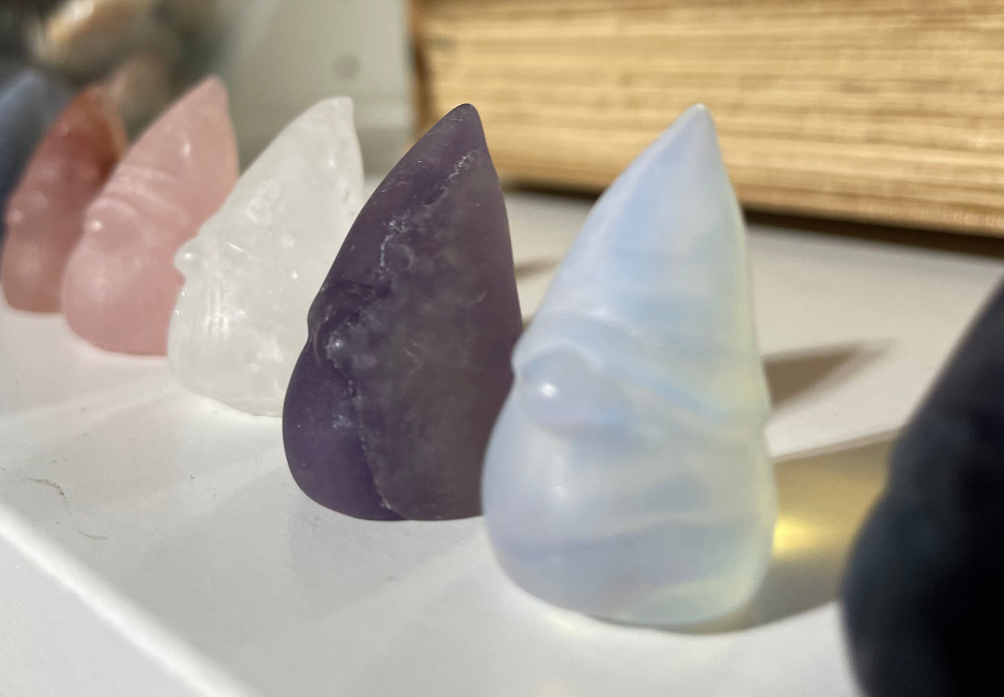 Assorted gnome crystals