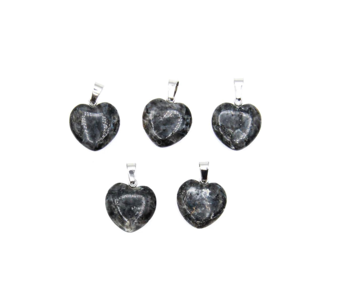 Larvikite Pendant Heart
