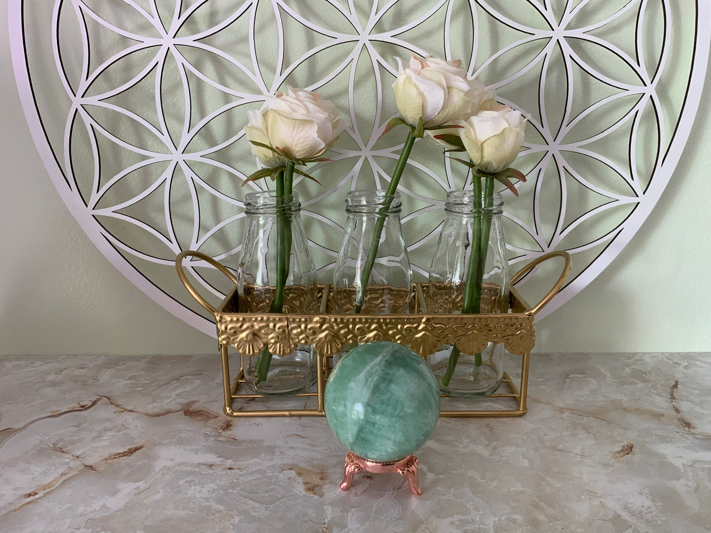 Rainbow Fluorite Sphere