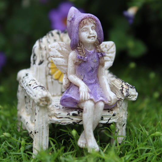 Miniature Teeny tiny itty bitty Sitting Fairy Betty
