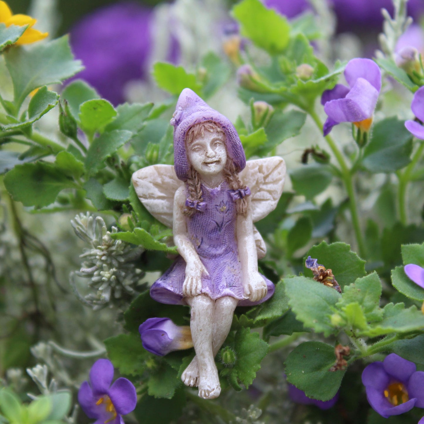 Miniature Teeny tiny itty bitty Sitting Fairy Betty