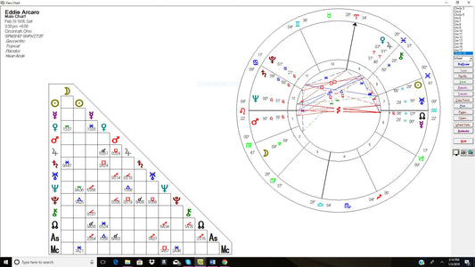 Astrology Natal Chart, From your special date and place in time learn about your personality, karma and future possibilities