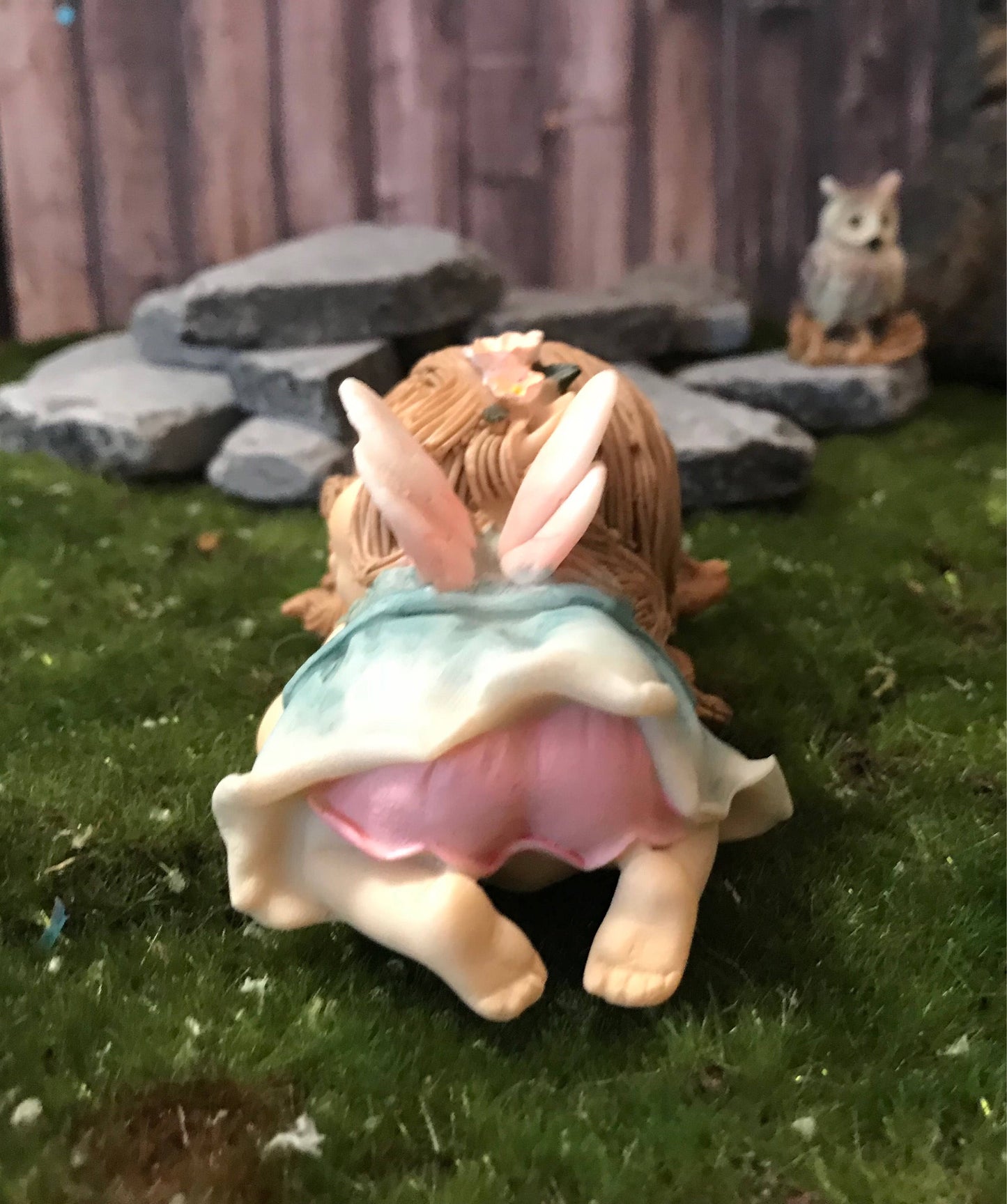 Sweet sleeping fairy with adorable face