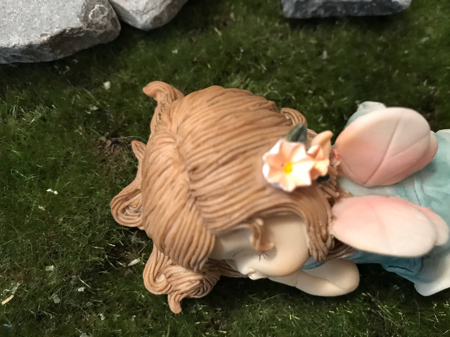 Sweet sleeping fairy with adorable face