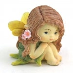 Little fairy with sweet face in deep wonder